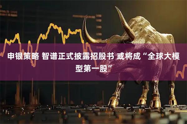 申银策略 智谱正式披露招股书 或将成“全球大模型第一股”