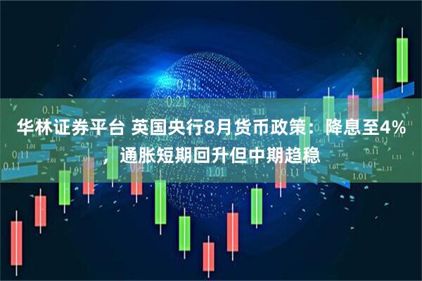 华林证券平台 英国央行8月货币政策：降息至4%，通胀短期回升但中期趋稳